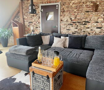 Stalltür im Wohnzimmer